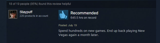 Illustration for article titled Fallout: New Vegas, As Told By Steam Reviews